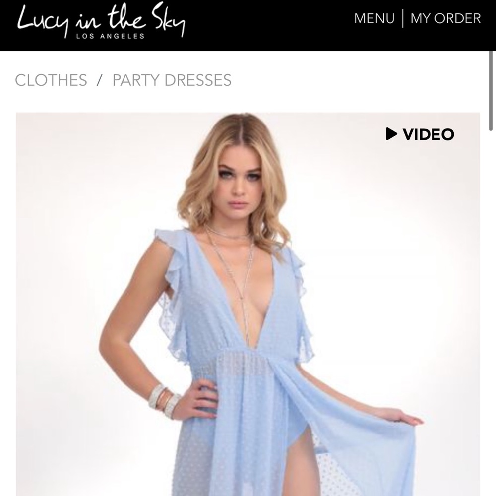 Lucy in the Sky Blue Maxi Dress